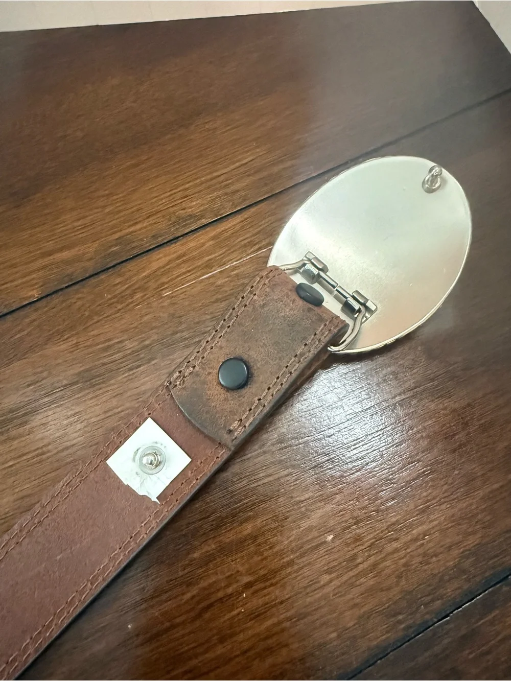 Kids Western Brown Leather Belt with Ornate Longhorn Buckle